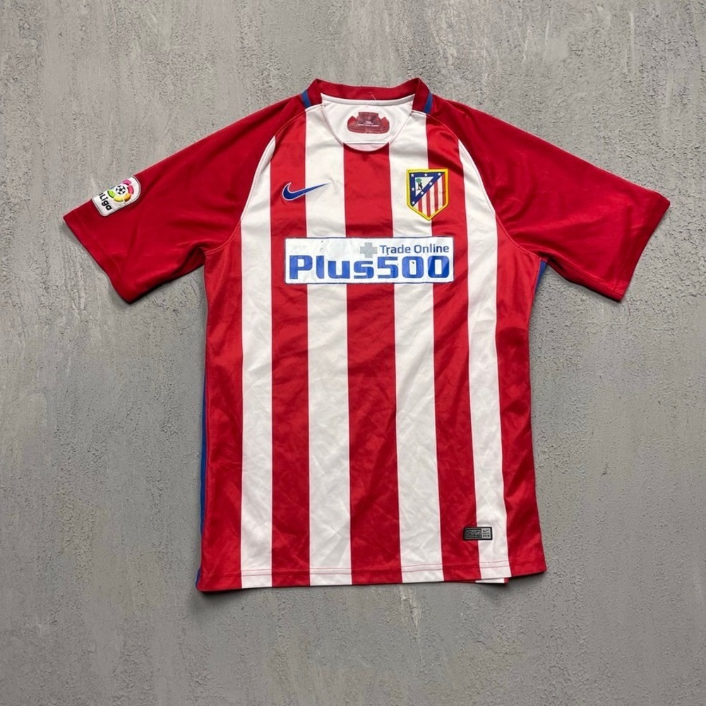 Atletico Madrid Soccer Jersey Mens Large Red Nike